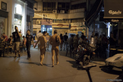 urbannudism:  Naked in the center of Thessaloniki 