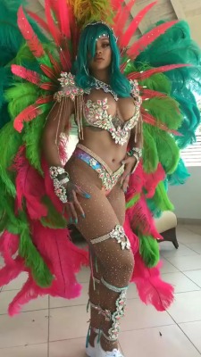dailyactress:    Rihanna during Barbados Cropover 2017  