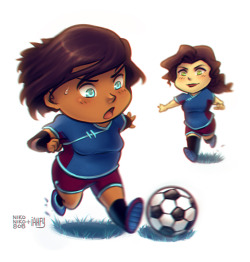 iahfy:  itty bitty soccer chibis w/ nikoniko808 