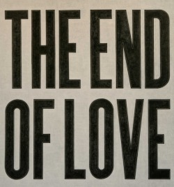thinkingimages:  David Austen: The End of LoveFrom the David Austen &amp; Man Ray exhibition at inglebygalleryAusten’s painting, ‘The End of  Love’, is related to his film End of Love, which is currently in  development. Set in a gloomy London music
