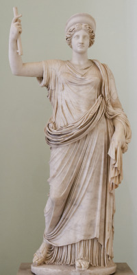 ancientart:  Hera Farnese. Statue of Hera (of the Ephesus-Vienna type), the wife and one of three sisters of Zeus, and the goddess of women and marriage. Roman copy of the Imperial era after a Greek Classical original. 1st century AD, the original dates