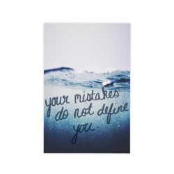 everypicturesayssomething:  #your #mistakes #do #not #define #you #writing #black #pen #handwriting #words #quote #saying #text #water #underwater #blue #bluewater #ripples 