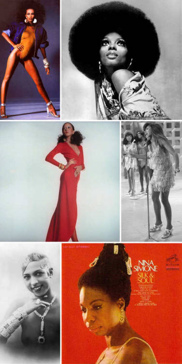 browngurl:  Ebonee Davis models iconic looks from Iman, Diana Ross, Marsha Hunt, Donyale Luna, Pat Cleveland and Josephine Baker or New York Magazine 