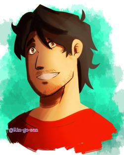 rin-go-san: “He smiles as bright as the sun” Here’s a simple drawing of @markiplier smiling :D  aww thank you!