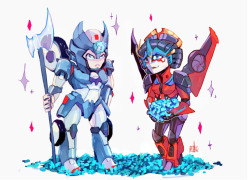 mema-dumpster:  Another postcard made, when the first time i saw the design of Windblade and Chromia by Sarah Stone inmediatly i fell in love, her art is stunning and beutiful this is just a little tribute to her awesome job.  