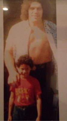 wonderfullyweirdgirl:  memewhore:  Andre The Giant posing with Dwayne “The Rock” Johnson, circa 1978.  He looked like Steven Universehonestly I wouldn’t be surprised if a kid as nice as Steven grew up to be   Dwayne “The Rock” Johnson  