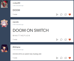 kanyecolle: DOOM ON NINTENDO SWITCH PORTABLE CONSOLE