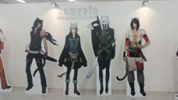 frillyfujoshidev:  Cardboard cutouts~ I could have sworn I took a pic of the Togainu ones too, but oh well, I’ll be sure to take one tomorrow!  