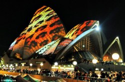 sixpenceee:  Sydney Opera House   The fifth annual Sydney Vivid Lighting Festival made visitors see Sydney Opera House in a whole new light.(Source)