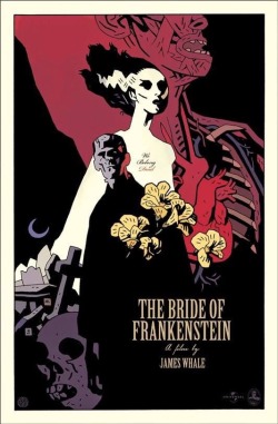 motionpicturebrew:  The Bride Of Frankenstein - Mike Mignola 