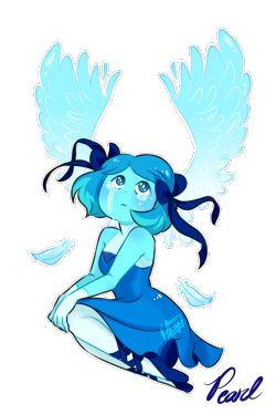 laizy-boy:   Pearl’s Drawing of Aquamarine is so cute!! ^^ i mean look at it! X’D  to bad we didnt get this Aquamarine lol