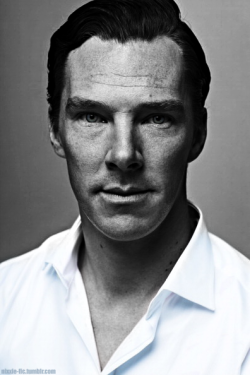  New Edit of Benedict Cumberbatch - from his Julian Broad photoshoot - selective colour - Mmmm… neckles.. 