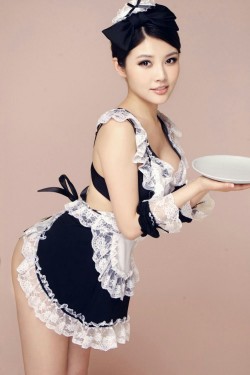 chinesepiggy29:  fear-and-loathing-in-latex:  Maid for you   lol silly white girls think they can be as pretty and submissive as us asian girls.  Get used to it.  Asian girls are replacing all you white-man-hating white women.  lol.  Us asian girls