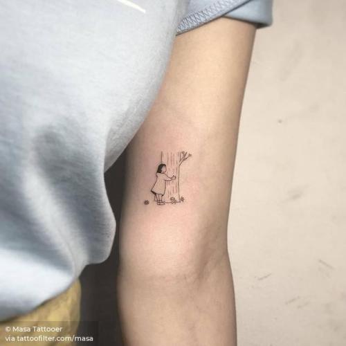 By Masa Tattooer, done in Seoul. http://ttoo.co/p/139731 tree;small;micro;family;line art;inner arm;masa;tiny;ifttt;little;nature;parent;fine line;children