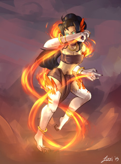 cubesona:  friedsnipe:  Art trade with cubesona of his OC, Jung  AGH, I still love this so much, the fire looks great, and Jung looks like she’s gonna obliterate someone.Thank you so much! 