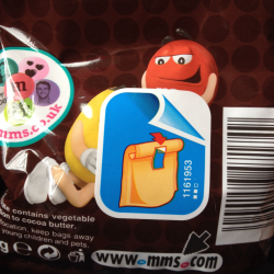 dragondicks:  i-bonesnapper:  suarezalex:  I’m kind of scared to take the sticker off what the heck??  :D  Oh god this is even worse, this is some cannibalism shit right there.  it looks like he’s pissing chocolate into the carcass of another MnM