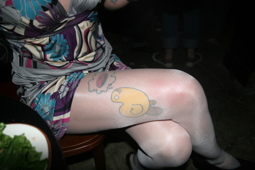 Tattoo under tights
