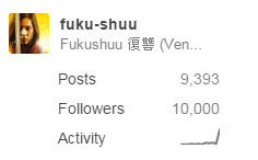 I have just hit 10,000 followers! Thank you all very, very much for sticking with this Tumblr + my sporadic (And occasionally informative) posts :DPlease stay tuned as I will be doing another giveaway for this occasion! The prizes will be better than