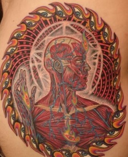 Lateralus tattoo via alex grey facebook page