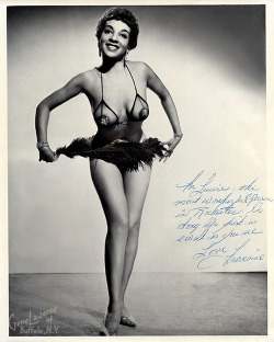          Francine Vintage promo photo personalized to the mother of Burlesque emcee/entertainer, Bucky Conrad: “To Louise, &ndash; the most wonderful person in Rochester. Go along life just as sweet as you are — Love,  Francine ”..         