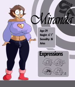 sernsen-art:New Character! Her name is Miranda, she’s a strong, tall, and pure cinnamon roll. She’s also has a bit of a bust too, don’t tell her that though it embarrasses her. (My great friend @rozerriey helped make this character, make sure to
