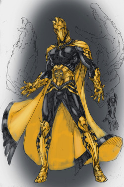 newearth2:  Brett Booth posted all of his designs for the new 52 Doctor Fate on his Demonpuppy’s Wicked Awesome Art Blog. The above with the slate grey coloring is my favorite. The Doctor will make his first appearance this Wednesday in Earth 2 #9.