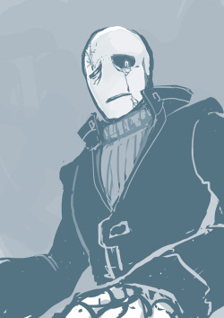 junkpilestuff:  atomicshitpost:  ‘Is there anything I can do for you?’  design-wise.. @sleepytv ‘s version of gaster is hitting all my standards .   I spent my break time drawing this because I saw a sorta swole gaster design on my dahs and I