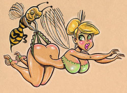 pornazzi:  Tinker Bell and the Beeart by 1sickSOB