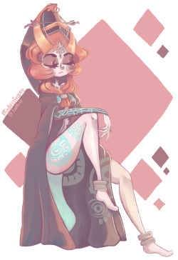 shannondraws:  So I told myself I’d try to not draw as much zelda stuff, guess that didn’t last very long.. So here’s Midna, I don’t draw enough twilight princess stuff considering its one of my favorites!   &lt;3 &lt;3 &lt;3