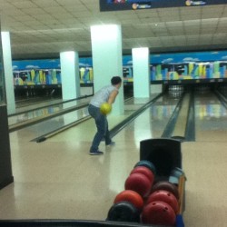 Bowling with the Russians. This is Ganna be an interesting week. #china #bowling #lastweek #funtimes #dalian