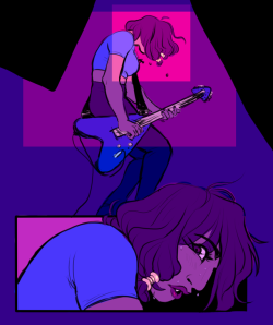 bumbleshark:  I’m sinking in the roses Falling down to fade away The velvet blade of apathy Makes the crush so bittersweet  more ovw band au with you guessed it (pharamei) 
