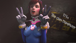 yoshiki-hub:  D.Va The Dumpster ~~~ This is my attempt to try and use other cum models for her such as, the hands and some on the tongue. Also my first time trying to stretch out some of the models to other parts of the body. Now all i need to do is learn