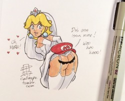 callmepo: Remember people, Nintendo says that Cappy does not let Mario possess things, it just let’s him “capture” them.  In any case, I still had to make this joke. 