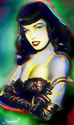 Samarel:  Bettie Page Reviaval (Prints Are Available, Email Samarel) Erotica By Samarel