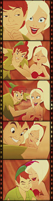 hellyeahdisneyfanart:  Peter Pan & Arista.