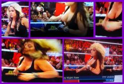 nude-celebz:  Kaitlyn of WWE’s nip slip from last night’s RAW :&gt;