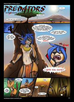 needs-more-butts:  fkevlar:   My first comic, in full, Predators of Kilimanjaro.  Apologies if you feel you’ve seen this a dozen times, this’ll be the last. It’s been posted a few times before on Tumblr, but not by me. So here it is for completion