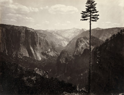 flashofgod:  Carleton Watkins, Yosemite Valley, California, ca 1865. 