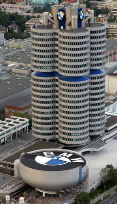 wacky-thoughts:  BMW Headquarters, Munich, Germany BMW Headquarters is a Munich landmark, which has been serving as world headquarters for the Bavarian automaker BMW for almost 40 years. It was declared a protected historic building in 1999. Extensive