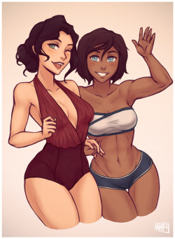 iahfy: can’t wait for the comics! I love their new swimsuits ♡   outfit variants available @ patreon 