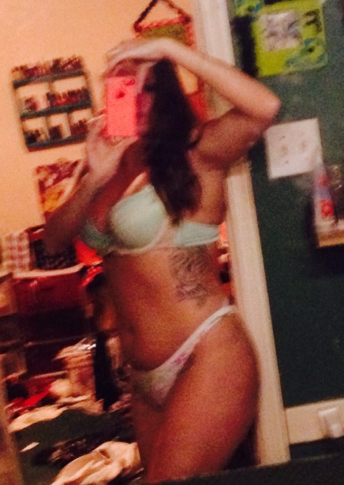 nudistcouplencva:  Me being silly, wish I could bring back the fad of wearing your thongs and bikini way high up on your hips, just the sides, lol. My booty looks so yummy! What do you think ???  I love em like that!
