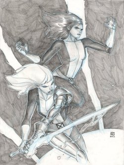 dailydamnation: Artist: Khoi Pham In one alternate reality, New Mutants was never launched, and the first X-Men spin-off book was instead simply about these two. (And The X-Girls was the bestselling comic ever in the multiverse.) 