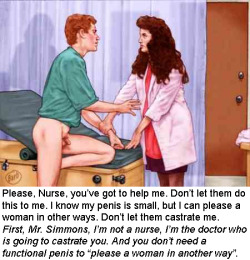 Femdom-Castration:  Caption By Chastebob  His Wife Drove Him To The Doctor&Amp;Rsquo;S