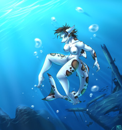 atlas290:  themetalpony:  Commission - MilaMila the shark! Commission for my good friend Atlas290 of his brand new OC Mila the shark gal. In my opinion, she is the sexiest shark out there in the coral reef. you think she´ll bite? I suck at backgrounds