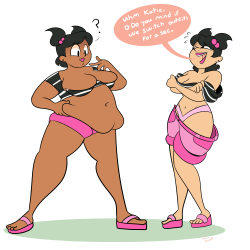 official-shitlord:  i was never really big into total drama (ive only really seen the first show back when it was on cartoon network) but i remember liking these two characters p good :9 mainly this was an excuse for me to do another weight swap bc they