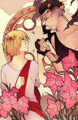 crimson-chains: Otabek and Yurio as Hades and Persephone~“So, are you going to the underworld with me or not?”No one had ever asked Yurio to go to the underworld with them beforeforgive me ;;