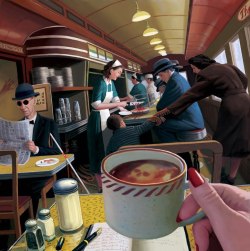 wittybookdragon:  aromanticqueen: animar-smol-of-elephants:  ezurad:   commandtower-solring-go:   kayas-wife:   chandra-nalaar:  viralthings: The more you look at this picture, the more anxious it becomes. this is just a normal waffle house  there is