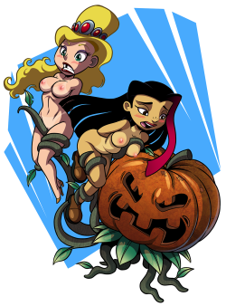 Halloween 2011 commissioned pinup Artwork done by: Linno Concept and idea: me __________________  An old uncensored version of a 2011 pinup that I had in my D.A. gallery. We all seen enough hentai to know where this is going. ;)