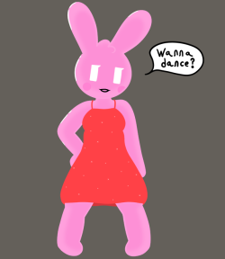 muffin-expert:Gelbun in a dress! As requested by @darky03! The shines were the hardest part of this, honestly… oops! oh man this is amazinly cute pic m8. really lovin the red dress along with the black lipstick as well.would dance with! +w+