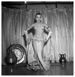Nejla Ates       aka. &ldquo;The Exquisite Turkish Delight&rdquo;.. A candid photo taken during a promotional photo series for her Broadway appearances in the Burlesque Musical: &ldquo;FANNY&rdquo;..